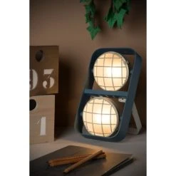 Lucide RENGER Tischleuchte Blau, 2-flammig 8 Lucide RENGER Tischleuchte Blau, 2-flammig -Günstiges Tischlampen Geschäft lucide renger tischleuchte 05533 02 35 2