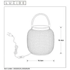 Lucide SAFIYA Tischlampe Grau, 1-flammig 11 Lucide SAFIYA Tischlampe Grau, 1-flammig -Günstiges Tischlampen Geschäft lucide safiya tischlampe 13525 01 36 4