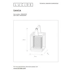 Lucide SANSA Tischlampe Schwarz, 1-flammig 15 Lucide SANSA Tischlampe Schwarz, 1-flammig -Günstiges Tischlampen Geschäft lucide sansa tischlampe 21522 01 30 6