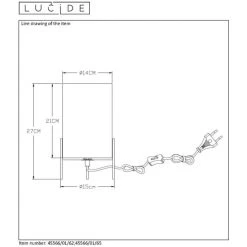 Lucide STEFFIE Tischlampe Schwarz, 1-flammig -Günstiges Tischlampen Geschäft lucide steffie tischlampe 45566 01 65 3