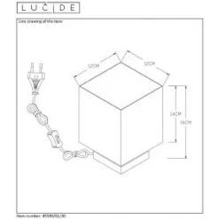 Lucide SUZY Tischlampe Schwarz, 1-flammig -Günstiges Tischlampen Geschäft lucide suzy tischlampe 45589 01 30 4