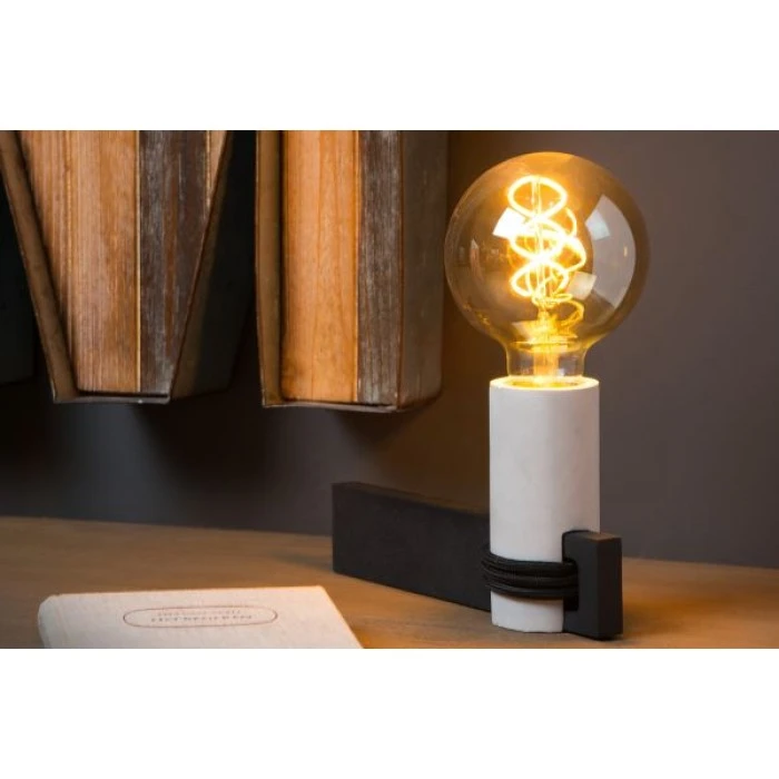 Lucide TANNER Tischleuchte Schwarz, Grau, 1-flammig 3 Lucide TANNER Tischleuchte Schwarz, Grau, 1-flammig