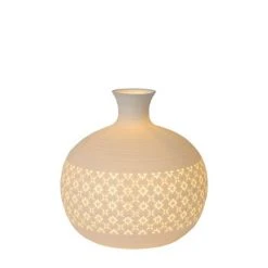 Lucide TIESSE Tischleuchte Weiß, 1-flammig -Günstiges Tischlampen Geschäft lucide tiesse tischleuchte 13534 19 31 3