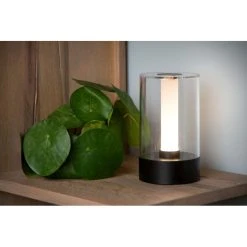 Lucide TRIBUN Tischlampe LED Schwarz, 1-flammig