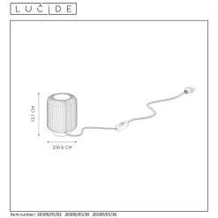 Lucide TURBIN Tischlampe LED Grau, 1-flammig 11 Lucide TURBIN Tischlampe LED Grau, 1-flammig -Günstiges Tischlampen Geschäft lucide turbin tischlampe 26500 05 36 4
