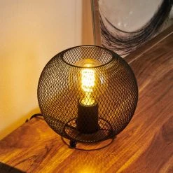 Hofstein Luena Tischleuchte Schwarz, 1-flammig -Günstiges Tischlampen Geschäft luena tischleuchte h3387719 2