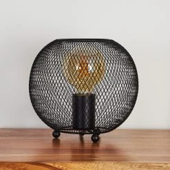 Hofstein Luena Tischleuchte Schwarz, 1-flammig -Günstiges Tischlampen Geschäft luena tischleuchte h3387719 3