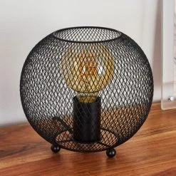 Hofstein Luena Tischleuchte Schwarz, 1-flammig -Günstiges Tischlampen Geschäft luena tischleuchte h3387719 5