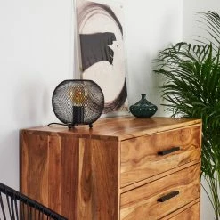 Hofstein Luena Tischleuchte Schwarz, 1-flammig -Günstiges Tischlampen Geschäft luena tischleuchte h3387719 8