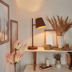 Hofstein Lungre Tischleuchte Rostfarben, 1-flammig -Günstiges Tischlampen Geschäft lungre tischleuchte h3536285 8