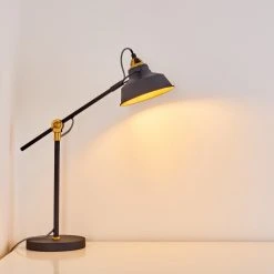 Hofstein Luven Tischleuchte Schwarz, 1-flammig, Fernbedienung -Günstiges Tischlampen Geschäft luven tischleuchte h3287255 do1 3