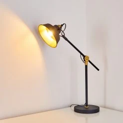 Hofstein Luven Tischleuchte Schwarz, 1-flammig, Fernbedienung -Günstiges Tischlampen Geschäft luven tischleuchte h3287255 do1 6