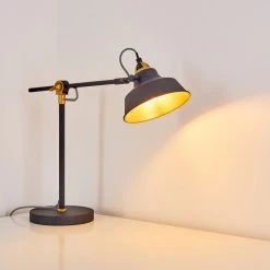 Hofstein Luven Tischleuchte Schwarz, 1-flammig, Fernbedienung -Günstiges Tischlampen Geschäft luven tischleuchte h3287255 do1 9