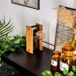 Hofstein Maahui Tischleuchte Schwarz, Naturfarben, 1-flammig -Günstiges Tischlampen Geschäft maahui tischleuchte h3535998 10