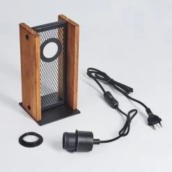 Hofstein Maahui Tischleuchte Schwarz, Naturfarben, 1-flammig -Günstiges Tischlampen Geschäft maahui tischleuchte h3535998 4