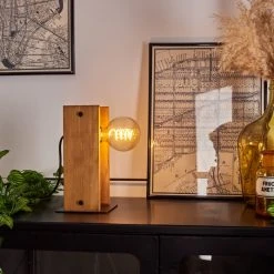 Hofstein Maahui Tischleuchte Schwarz, Naturfarben, 1-flammig -Günstiges Tischlampen Geschäft maahui tischleuchte h3535998 8