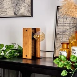 Hofstein Maahui Tischleuchte Schwarz, Naturfarben, 1-flammig -Günstiges Tischlampen Geschäft maahui tischleuchte h3535998 9