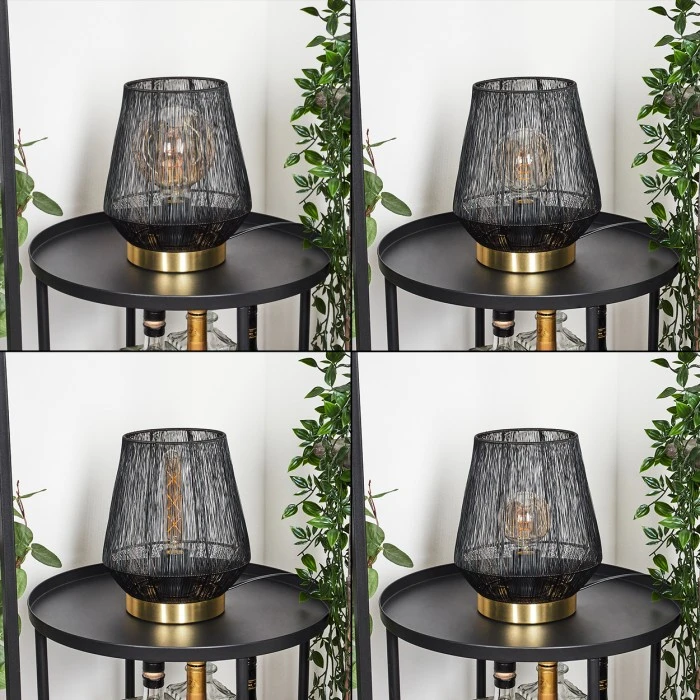 Hofstein Madancos Tischleuchte Messing, 1-flammig 4 Hofstein Madancos Tischleuchte Messing, 1-flammig – Bild 2