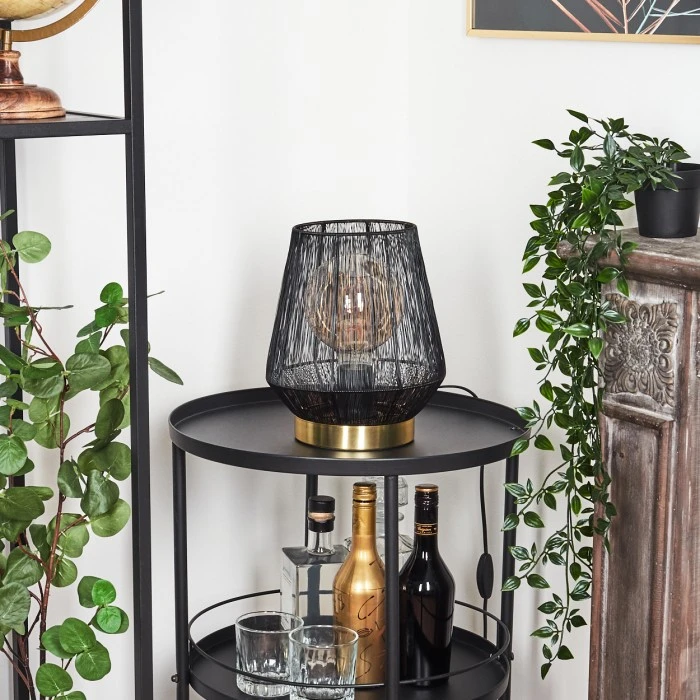 Hofstein Madancos Tischleuchte Messing, 1-flammig 13 Hofstein Madancos Tischleuchte Messing, 1-flammig – Bild 11