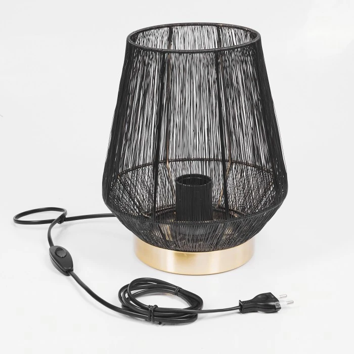 Hofstein Madancos Tischleuchte Messing, 1-flammig 7 Hofstein Madancos Tischleuchte Messing, 1-flammig – Bild 5