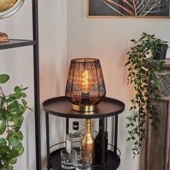 Hofstein Madancos Tischleuchte Messing, 1-flammig 19 Hofstein Madancos Tischleuchte Messing, 1-flammig -Günstiges Tischlampen Geschäft madancos tischleuchte h3597231 6