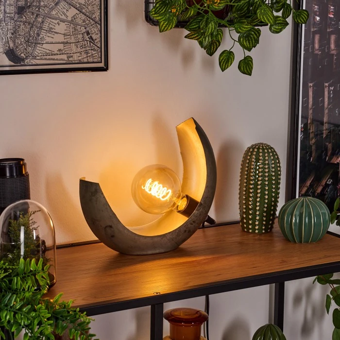 Hofstein Magredis Tischleuchte Altsilber, 1-flammig 3 Hofstein Magredis Tischleuchte Altsilber, 1-flammig