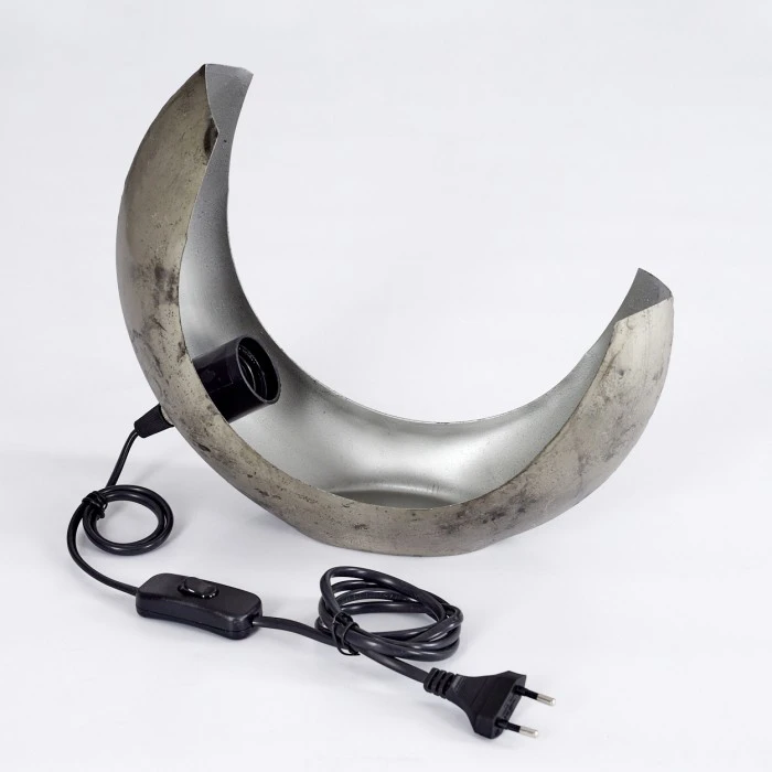 Hofstein Magredis Tischleuchte Altsilber, 1-flammig 6 Hofstein Magredis Tischleuchte Altsilber, 1-flammig – Bild 4