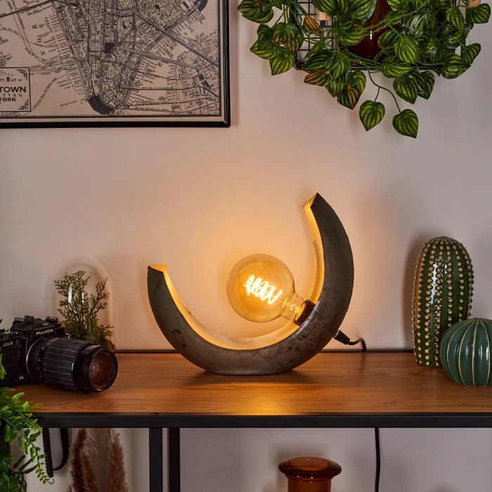 Hofstein Magredis Tischleuchte Altsilber, 1-flammig 8 Hofstein Magredis Tischleuchte Altsilber, 1-flammig – Bild 6