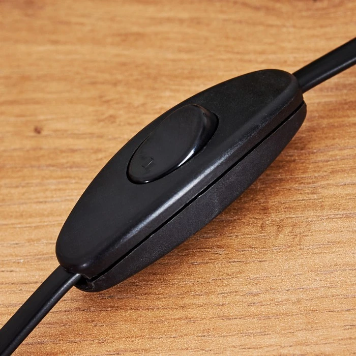 Hofstein Malix Tischleuchte Schwarz, Holz hell, 1-flammig 16 Hofstein Malix Tischleuchte Schwarz, Holz hell, 1-flammig – Bild 14