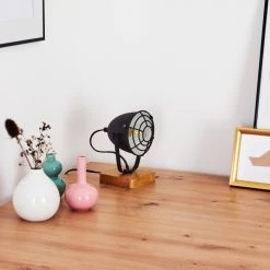 Hofstein Malix Tischleuchte Schwarz, Holz hell, 1-flammig 20 Hofstein Malix Tischleuchte Schwarz, Holz hell, 1-flammig -Günstiges Tischlampen Geschäft malix tischleuchte h3368572 4