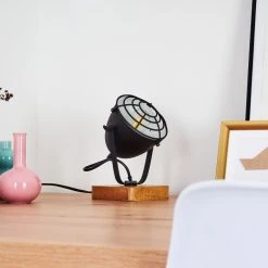 Hofstein Malix Tischleuchte Schwarz, Holz hell, 1-flammig 24 Hofstein Malix Tischleuchte Schwarz, Holz hell, 1-flammig -Günstiges Tischlampen Geschäft malix tischleuchte h3368572 8