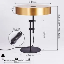 Hofstein Manaus Tischleuchte Schwarz, 2-flammig -Günstiges Tischlampen Geschäft manaus tischleuchte h3396322 3