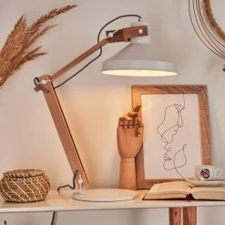 Hofstein Manothe Tischleuchte Weiß, Naturfarben, 1-flammig 26 Hofstein Manothe Tischleuchte Weiß, Naturfarben, 1-flammig -Günstiges Tischlampen Geschäft manothe tischleuchte h3535288 10