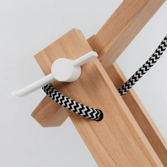 Hofstein Manothe Tischleuchte Weiß, Naturfarben, 1-flammig 8 Hofstein Manothe Tischleuchte Weiß, Naturfarben, 1-flammig – Bild 6