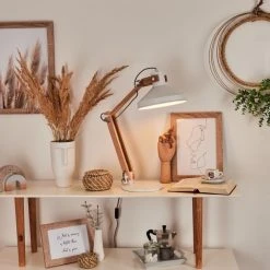 Hofstein Manothe Tischleuchte Weiß, Naturfarben, 1-flammig 24 Hofstein Manothe Tischleuchte Weiß, Naturfarben, 1-flammig -Günstiges Tischlampen Geschäft manothe tischleuchte h3535288 8