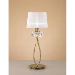 Mantra LOEWE Tischleuchte Braun, 1-flammig