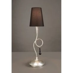 Mantra Paola Tischleuchte Silber, 1-flammig