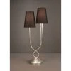 Mantra Paola Tischleuchte Silber, 2-flammig