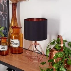 Hofstein Marang Tischleuchte Kupferfarben, 1-flammig -Günstiges Tischlampen Geschäft marang tischleuchte h3454954 1