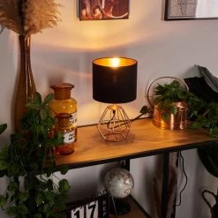 Hofstein Marang Tischleuchte Kupferfarben, 1-flammig -Günstiges Tischlampen Geschäft marang tischleuchte h3454954 10