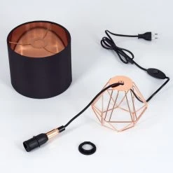 Hofstein Marang Tischleuchte Kupferfarben, 1-flammig -Günstiges Tischlampen Geschäft marang tischleuchte h3454954 4