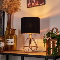 Hofstein Marang Tischleuchte Kupferfarben, 1-flammig -Günstiges Tischlampen Geschäft marang tischleuchte h3454954 8