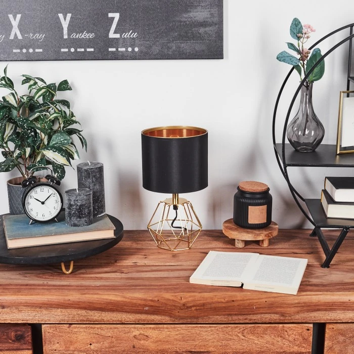 Hofstein Marang Tischleuchte Messing, 1-flammig 4 Hofstein Marang Tischleuchte Messing, 1-flammig – Bild 2