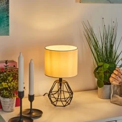 Hofstein Marang Tischleuchte Schwarz, 1-flammig -Günstiges Tischlampen Geschäft marang tischleuchte h3600719 6