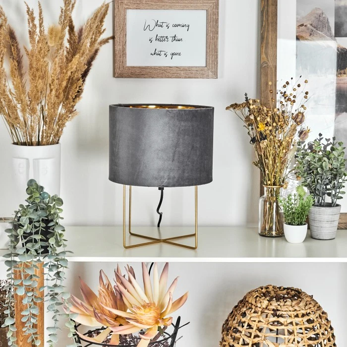 Hofstein Maripi Tischleuchte Gold, 1-flammig 4 Hofstein Maripi Tischleuchte Gold, 1-flammig – Bild 2