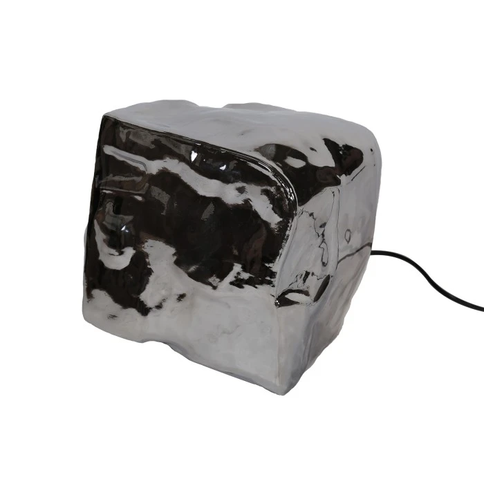 Hofstein Marore Tischleuchte Silber, 1-flammig 5 Hofstein Marore Tischleuchte Silber, 1-flammig – Bild 3