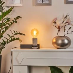 Hofstein Mathelier Tischleuchte Schwarz, Grau, 1-flammig 24 Hofstein Mathelier Tischleuchte Schwarz, Grau, 1-flammig -Günstiges Tischlampen Geschäft mathelier tischleuchte h3453902 10