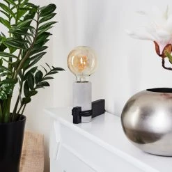 Hofstein Mathelier Tischleuchte Schwarz, Grau, 1-flammig 23 Hofstein Mathelier Tischleuchte Schwarz, Grau, 1-flammig -Günstiges Tischlampen Geschäft mathelier tischleuchte h3453902 9