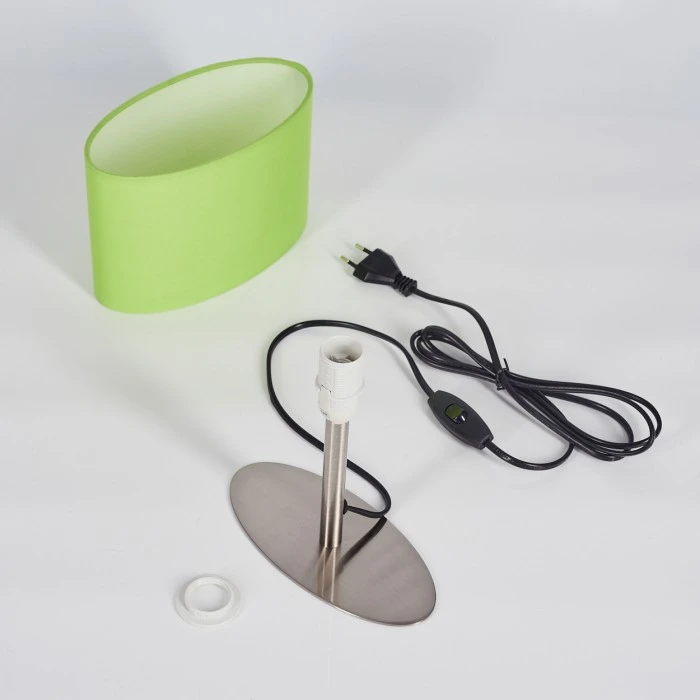 Hofstein Mavulu Tischleuchte Nickel-Matt, 1-flammig 7 Hofstein Mavulu Tischleuchte Nickel-Matt, 1-flammig – Bild 5