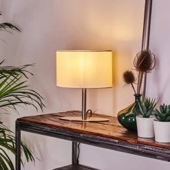 Hofstein Mavulu Tischleuchte Nickel-Matt, 1-flammig -Günstiges Tischlampen Geschäft mavulu tischleuchte h3404027 6